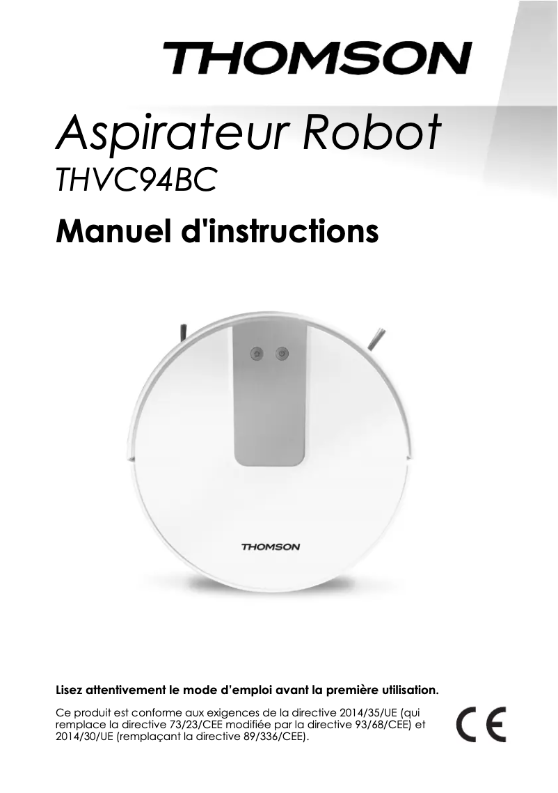 Page n°1 - Manuel utilisateur Thomson THVC94BC