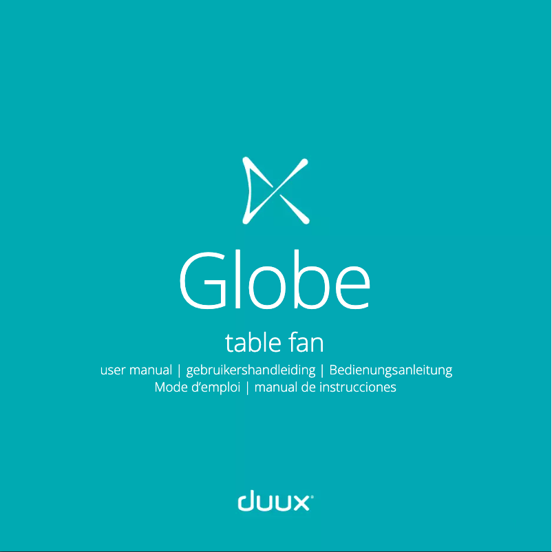 Page 1 de la notice Manuel utilisateur Duux Globe