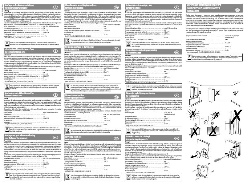 Page 1 de la notice Manuel utilisateur Eberle RTR 9164