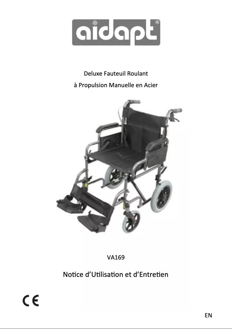 Page n°1 - Manuel utilisateur Aidapt VA169