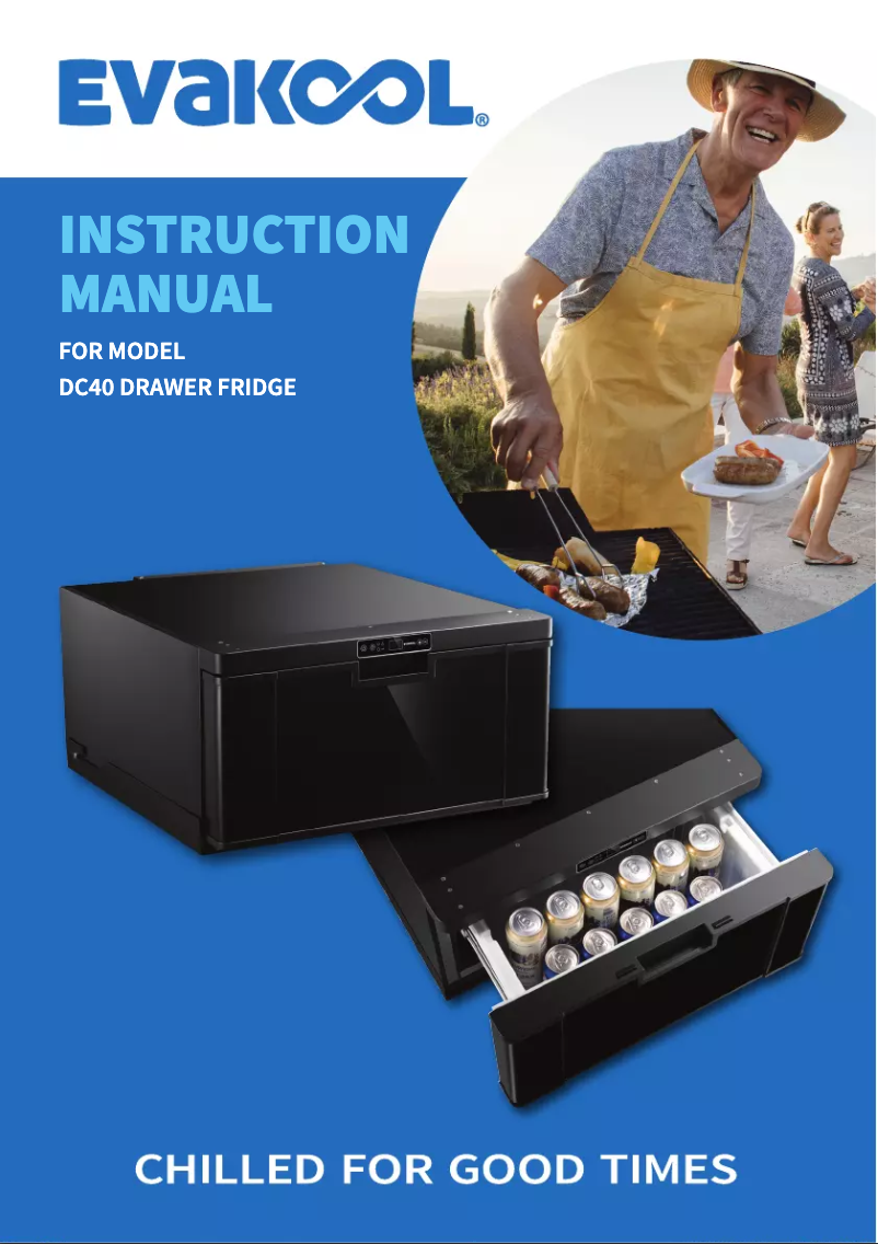 Página 1 del manual Manual de usuario Evakool DC40
