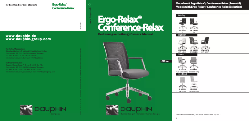 Page 1 of the manual User Manual Dauphin Stilo ST 6807