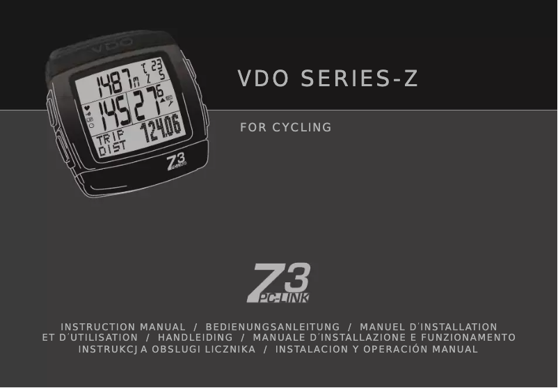 Image de la première page du manuel de l'appareil Z3 PC-Link