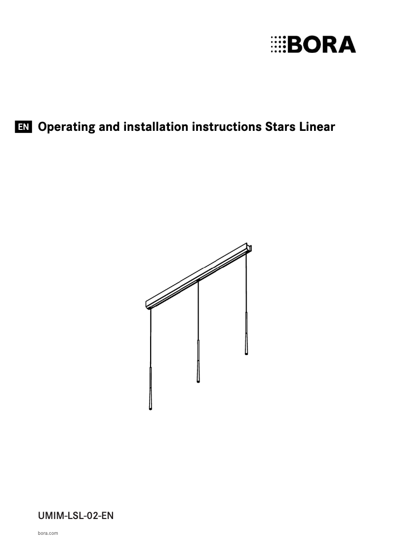Page n°1 - Manuel utilisateur BORA Stars Linear