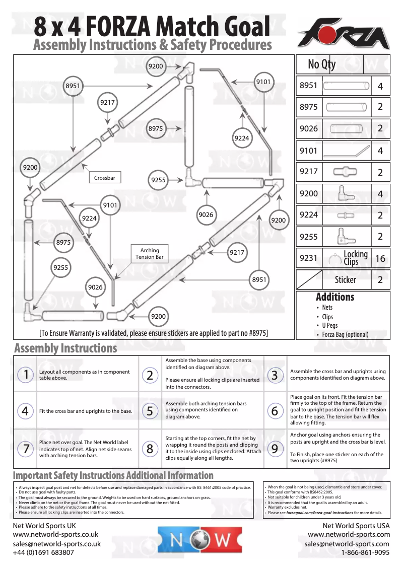 Image de la première page du manuel de l'appareil 8x4 Match