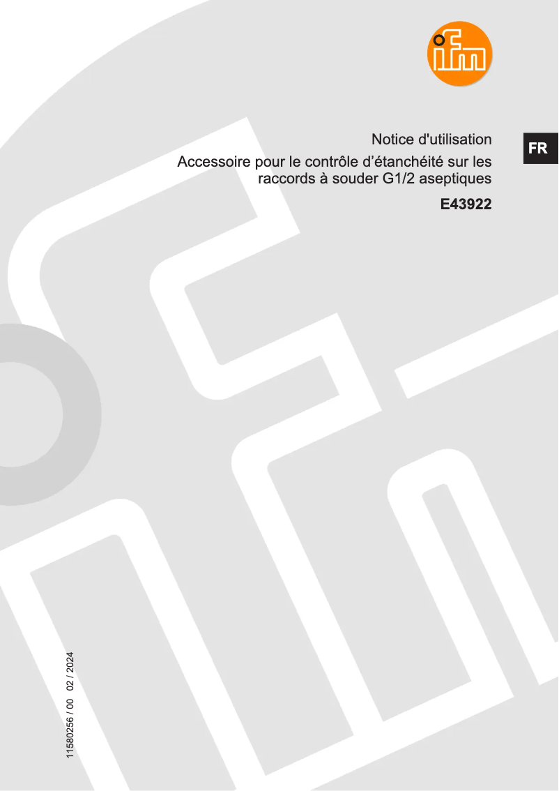 Image de la première page du manuel de l'appareil E43922