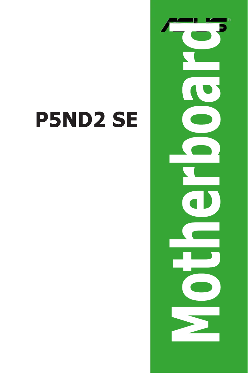 Page 1 de la notice Manuel utilisateur Asus P5ND2 SE