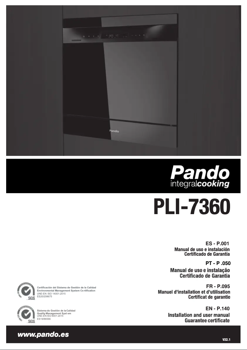 Page 1 de la notice Guide d'installation Pando PLI-7360