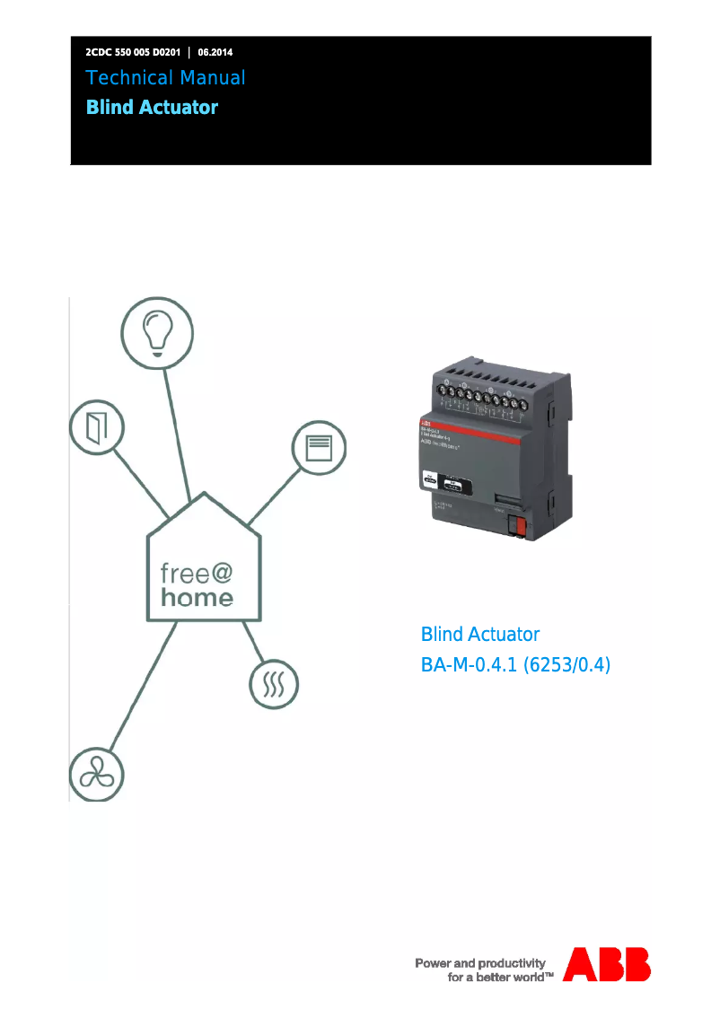 Page n°1 - Manuel utilisateur ABB BA-M-0.4.1