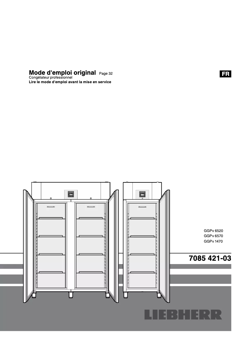 Page n°1 - Manuel utilisateur Liebherr BGPv 6570 ProfiLine