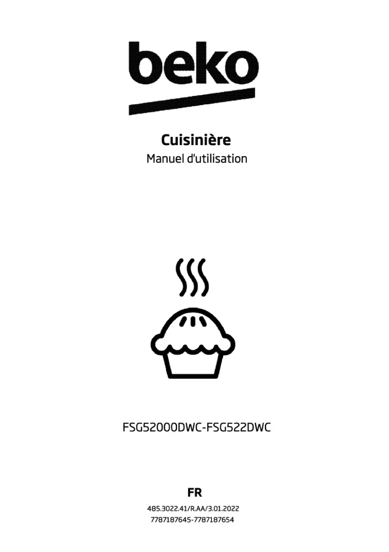 Image de la première page du manuel de l'appareil FSG52000DWC