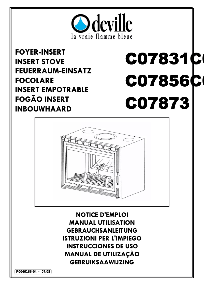 Page n°1 - Manuel utilisateur Deville Regain 65 Classic