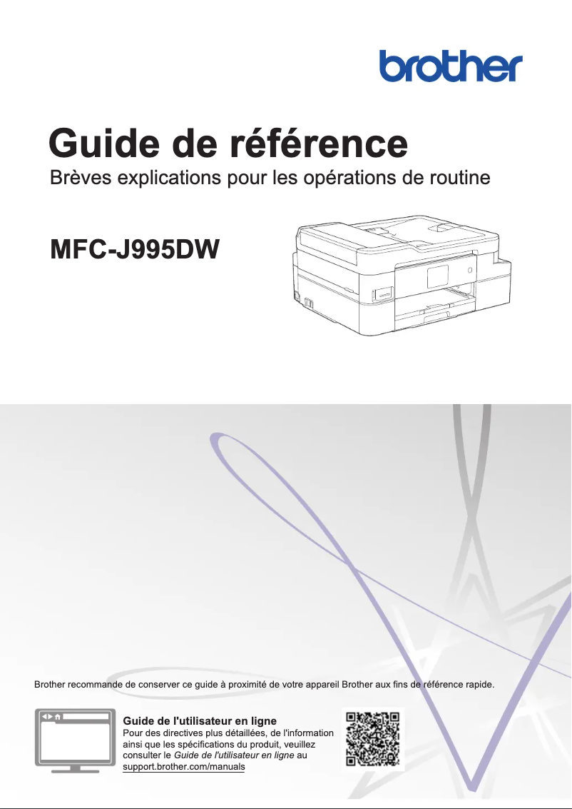 Page n°1 - Manuel utilisateur Brother MFC-J995DW
