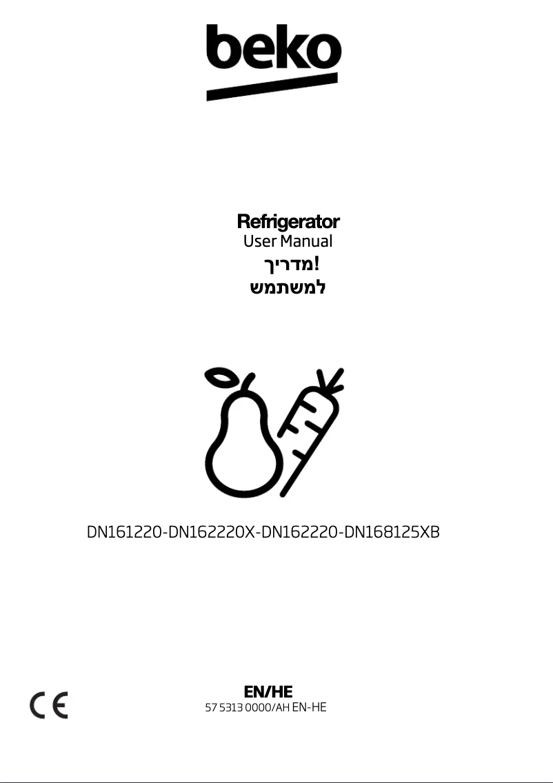 Image de la première page du manuel de l'appareil DN168125XB