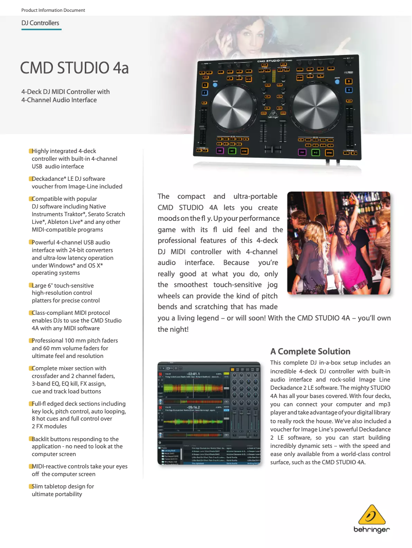 Image de la première page du manuel de l'appareil CMD STUDIO 4a