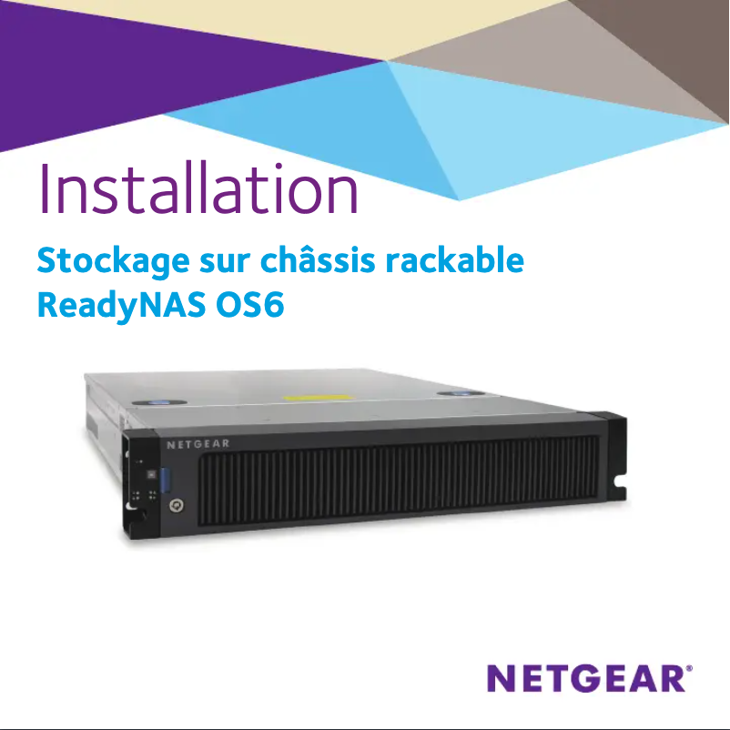 Page 1 de la notice Guide d'installation Netgear ReadyNAS R32261E