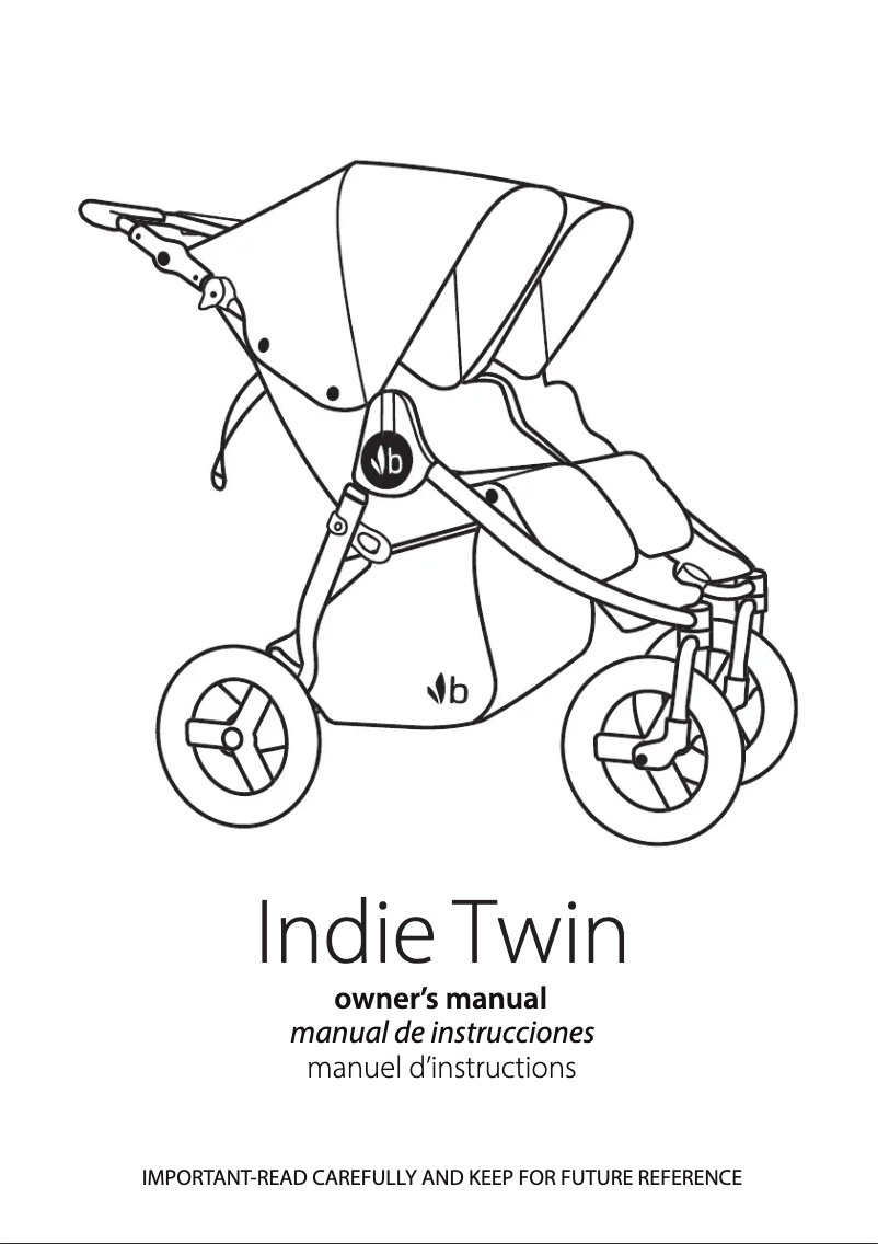 Page 1 de la notice Manuel utilisateur Bumbleride Indie Twin (2022)
