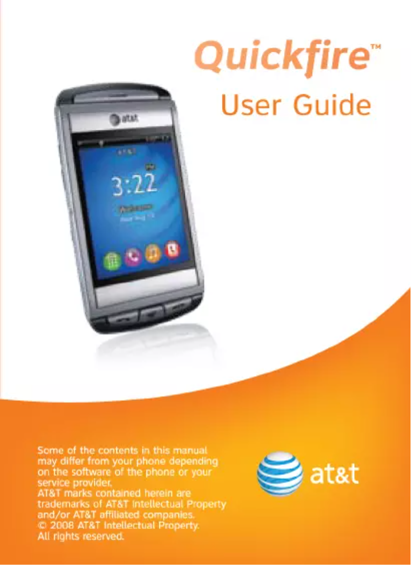 Page n°1 - Manuel utilisateur AT&T Quickfire