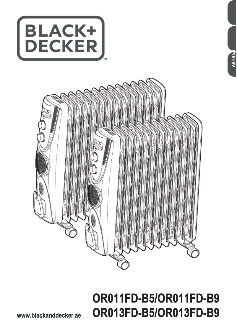 Page n°1 - Manuel utilisateur Black & Decker OR013FD