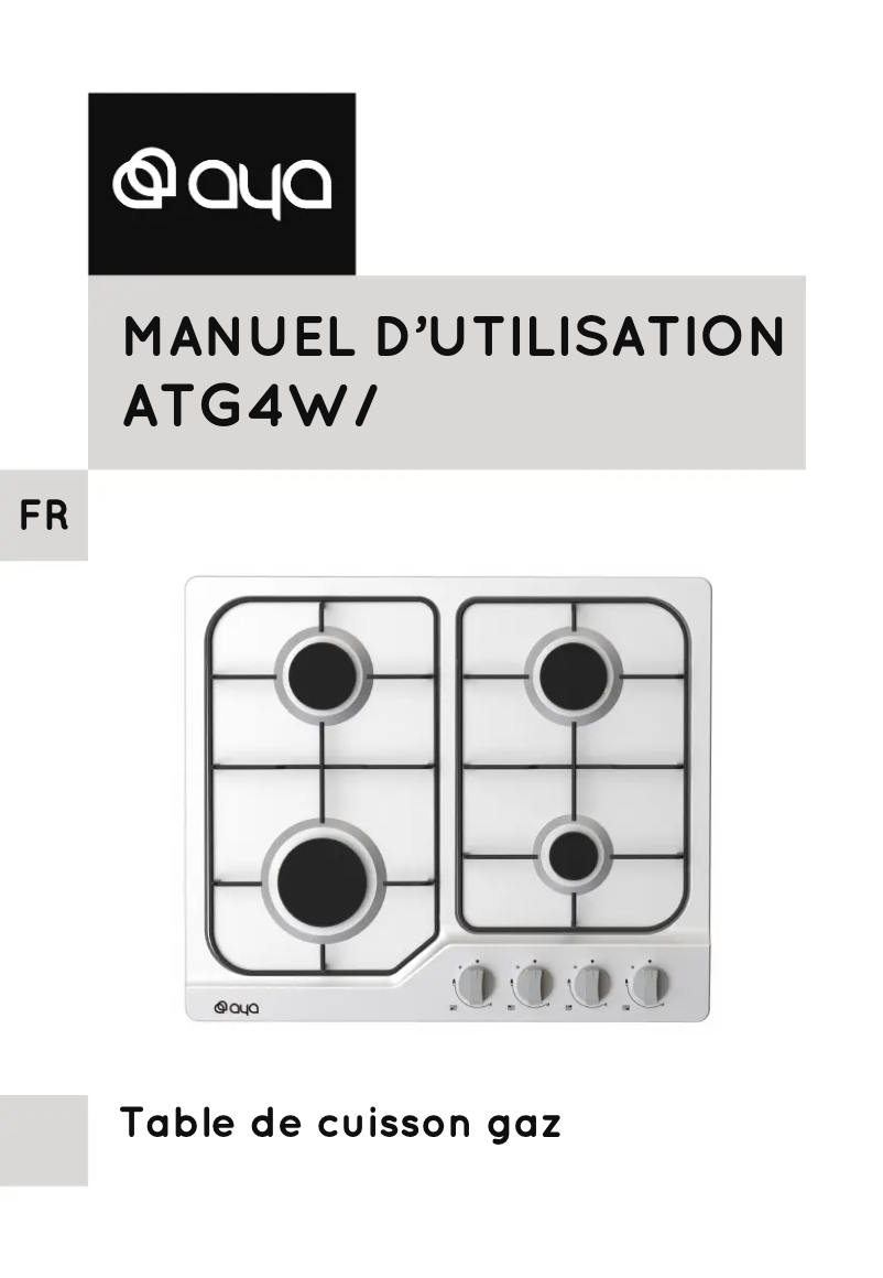 Image de la première page du manuel de l'appareil ATG4W