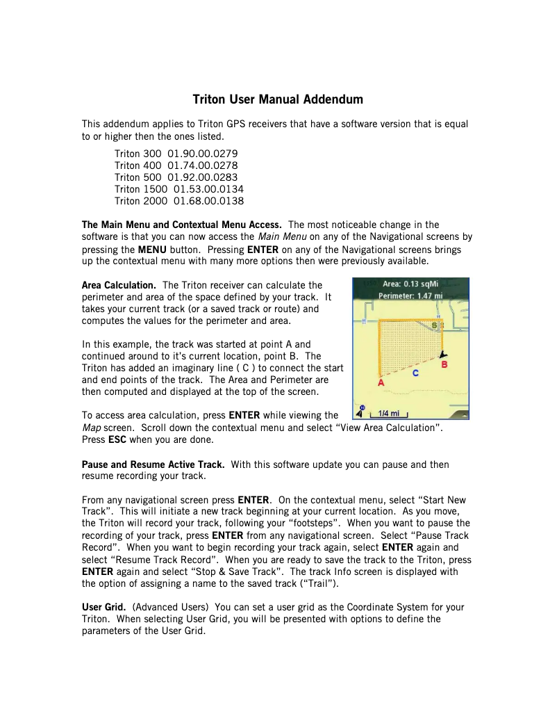 Page n°1 - Manuel utilisateur Magellan Triton 300