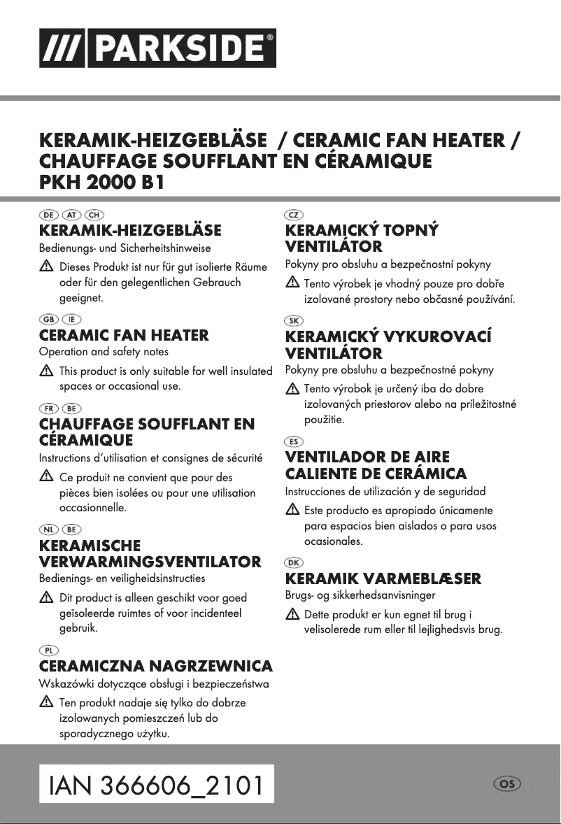 Image de la première page du manuel de l'appareil PKH 2000 B1