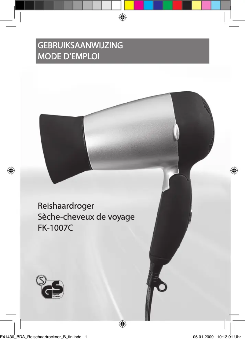 Page 1 de la notice Manuel utilisateur GlobalTronics FK-1007C