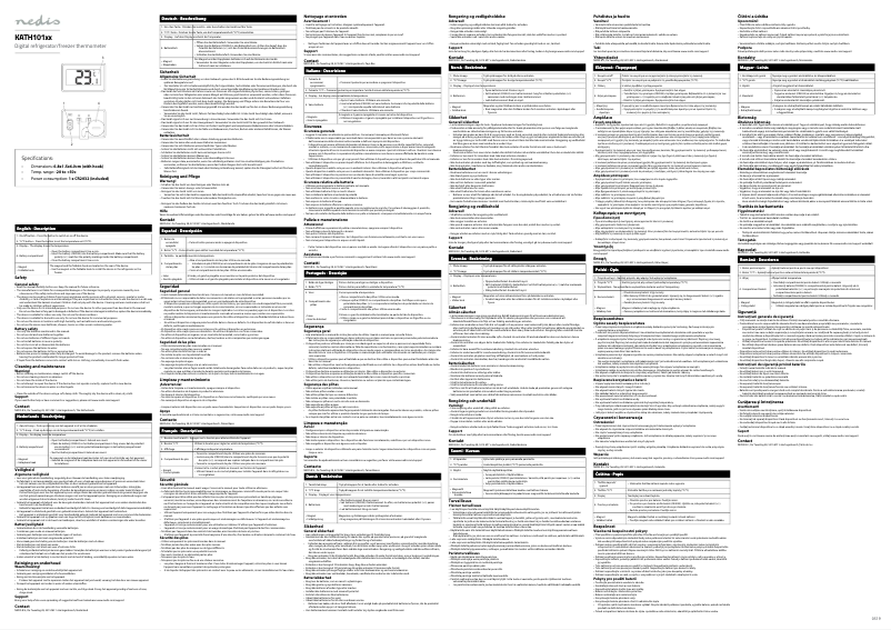 Image de la première page du manuel de l'appareil KATH101WT