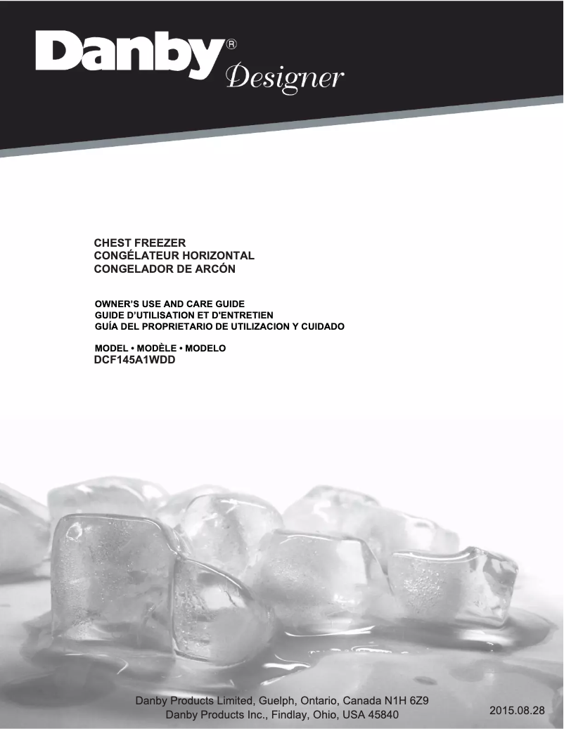 Page n°1 - Manuel utilisateur Danby DCF145A1