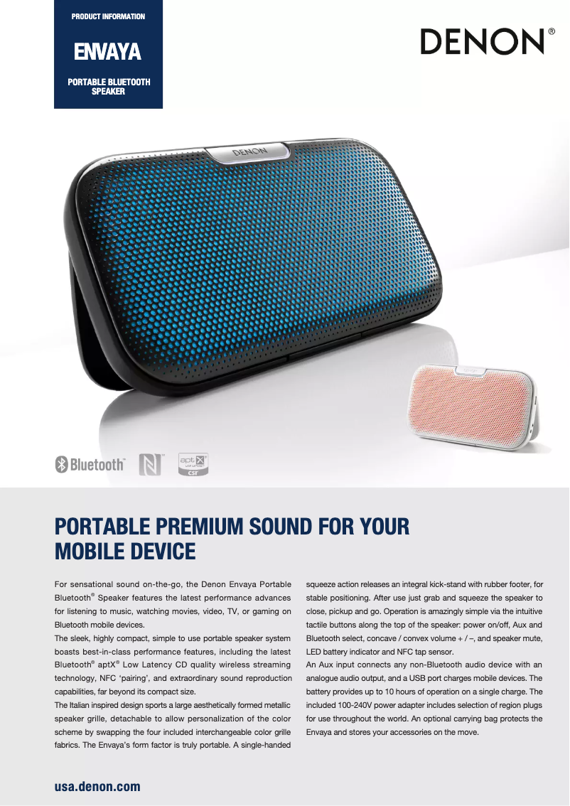 Image de la première page du manuel de l'appareil Envaya DSB-200