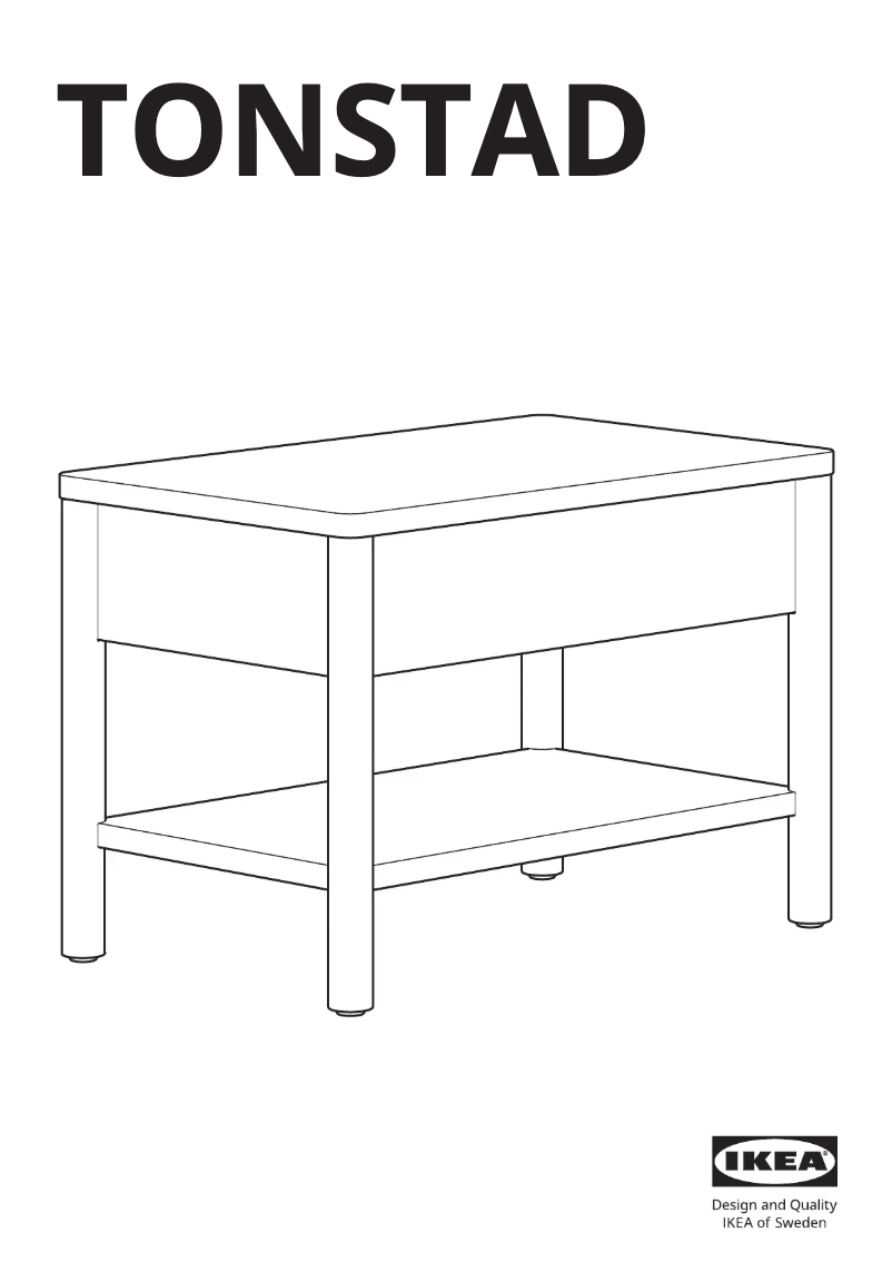 Page 1 de la notice Manuel utilisateur Ikea TONSTAD 805.284.70