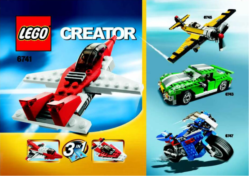 Page 1 de la notice Manuel utilisateur Lego Creator 6741
