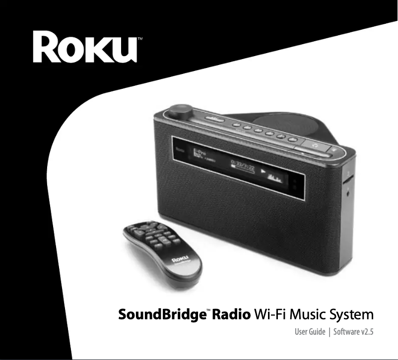 Page n°1 - Manuel utilisateur Roku SoundBridge Radio Wi-Fi