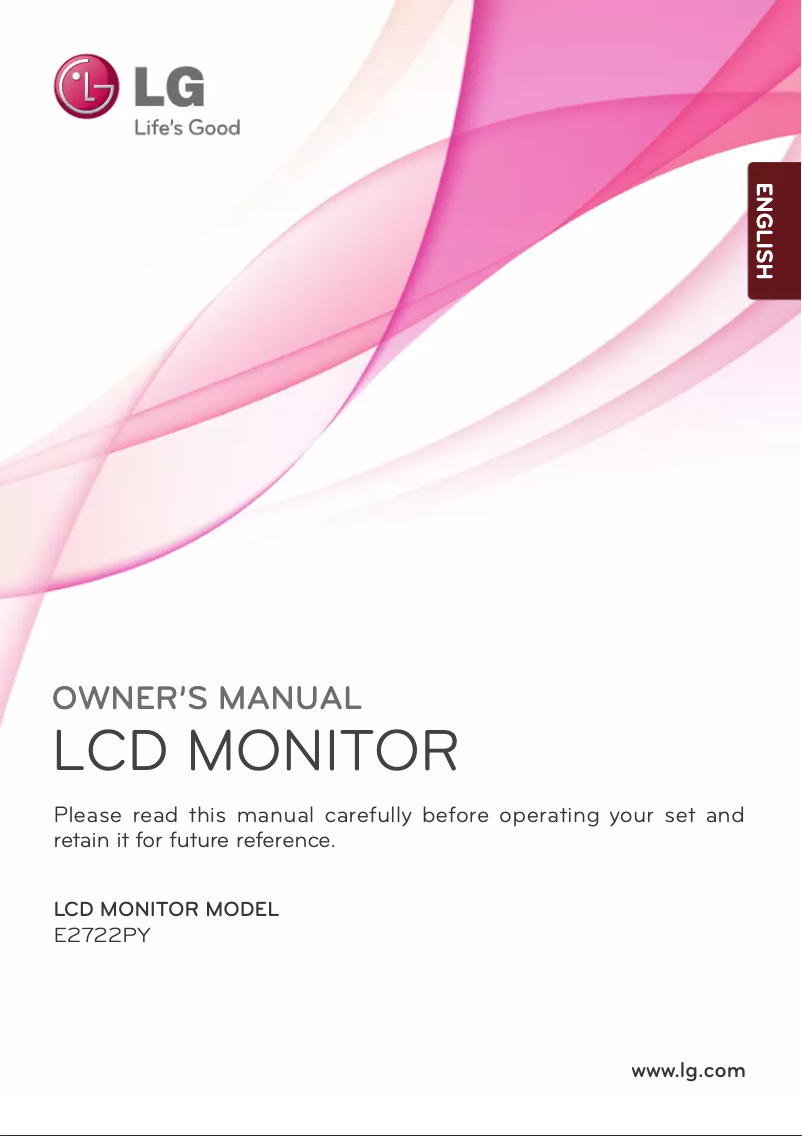 Page n°1 - Manuel utilisateur LG E2722PY