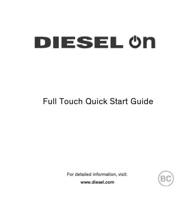 Page 1 de la notice Manuel utilisateur Diesel Smartwatch DZT2010