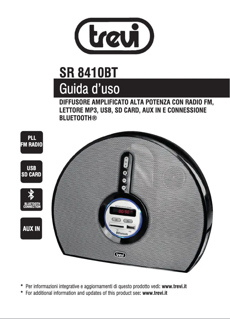 Page n°1 - Manuel utilisateur Trevi SR 8410 BT