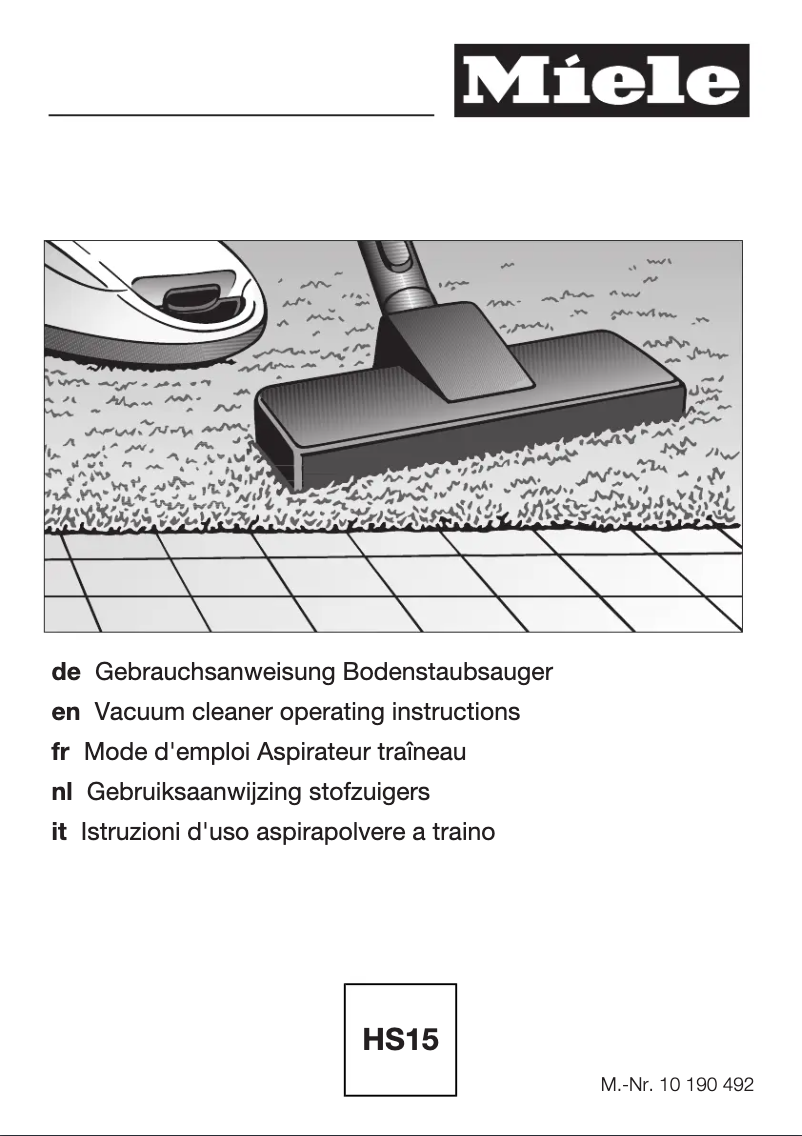 Image de la première page du manuel de l'appareil Complete C3 Comfort Parquet EcoLine