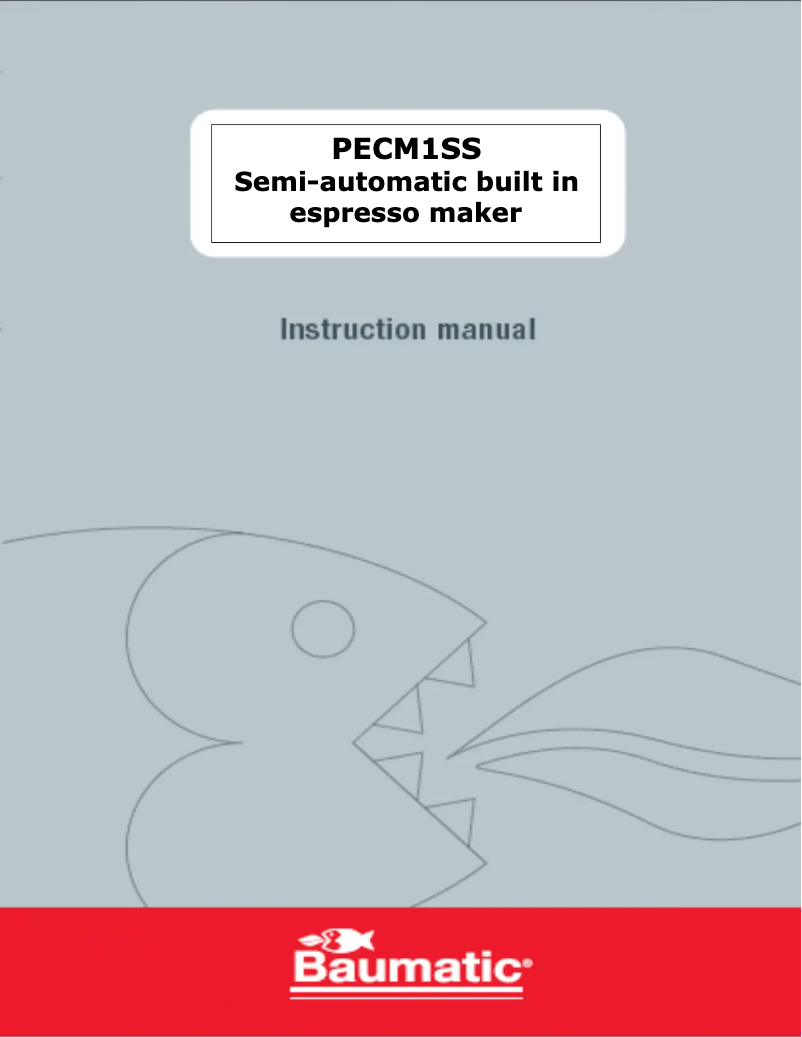 Page n°1 - Manuel utilisateur Baumatic PECM1SS