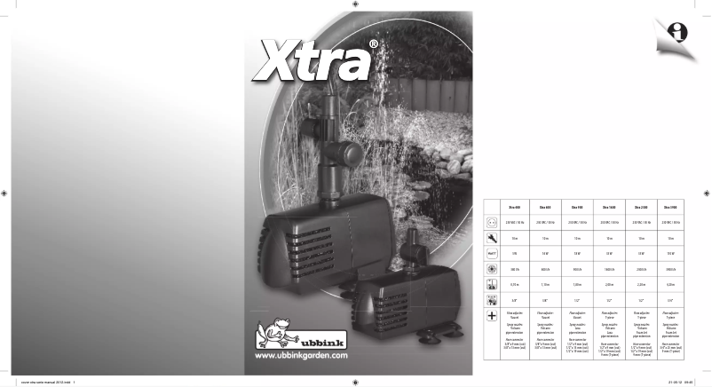 Image de la première page du manuel de l'appareil Xtra