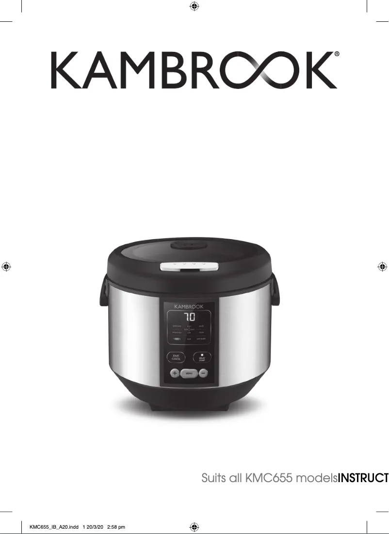 Page 1 de la notice Manuel utilisateur Kambrook Health Steam Plus KMC655
