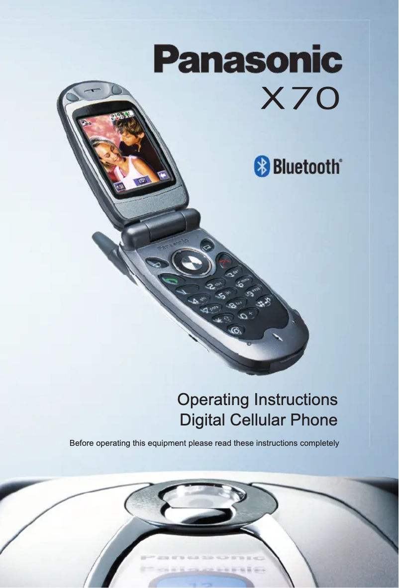 Image de la première page du manuel de l'appareil EB-X70