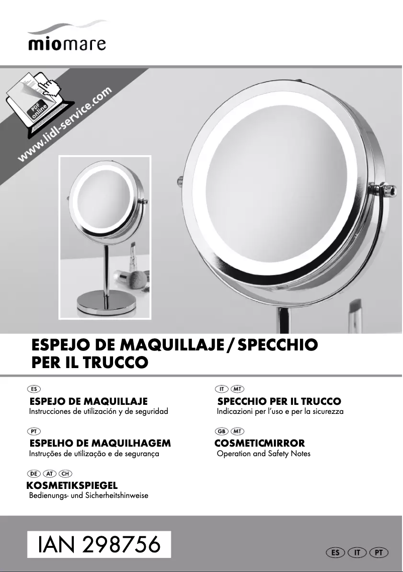 Image de la première page du manuel de l'appareil IAN 298756