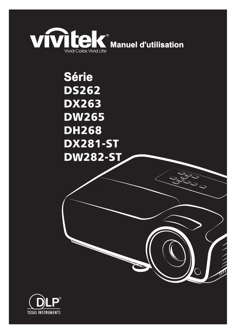 Image de la première page du manuel de l'appareil DW282-ST