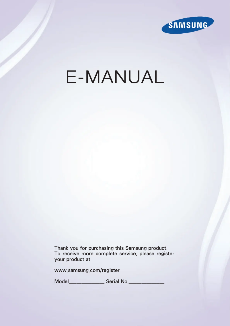 Page n°1 - Manuel utilisateur Samsung UE46F5370