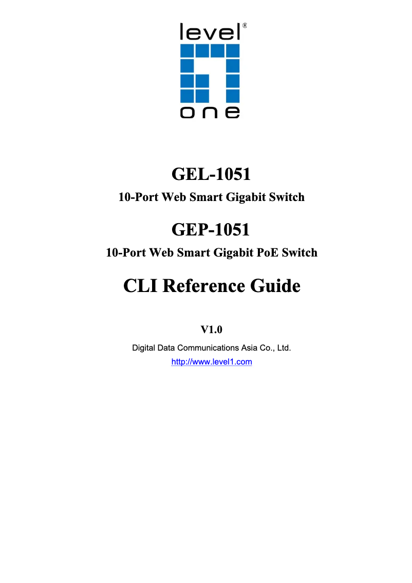 Page n°1 - Fiche technique LevelOne GEP-1051