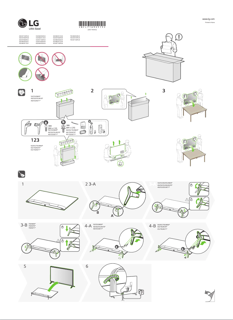Page 1 of the manual User Manual LG 50UN6950ZUF