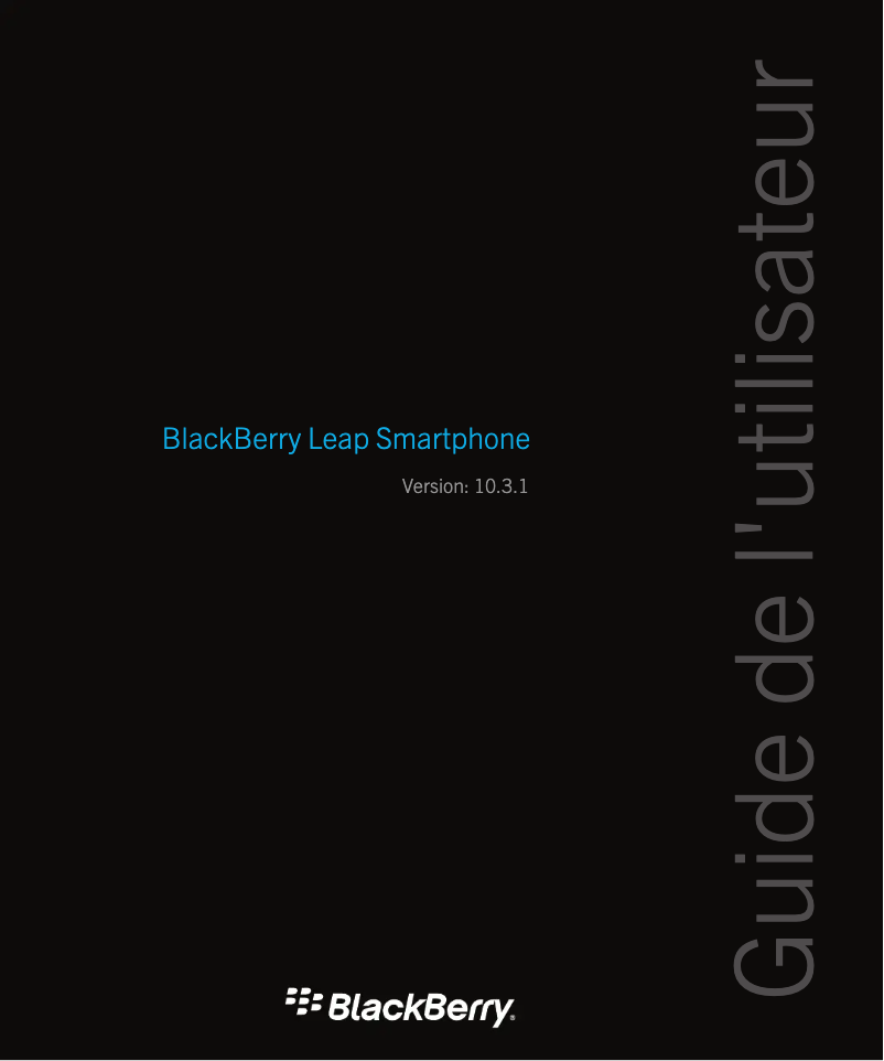 Page 1 de la notice Manuel utilisateur BlackBerry Leap