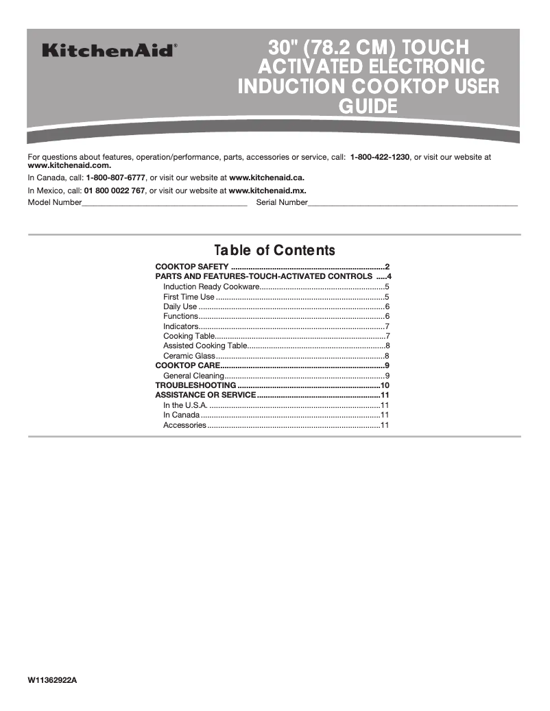 Image de la première page du manuel de l'appareil KCIG956JSS