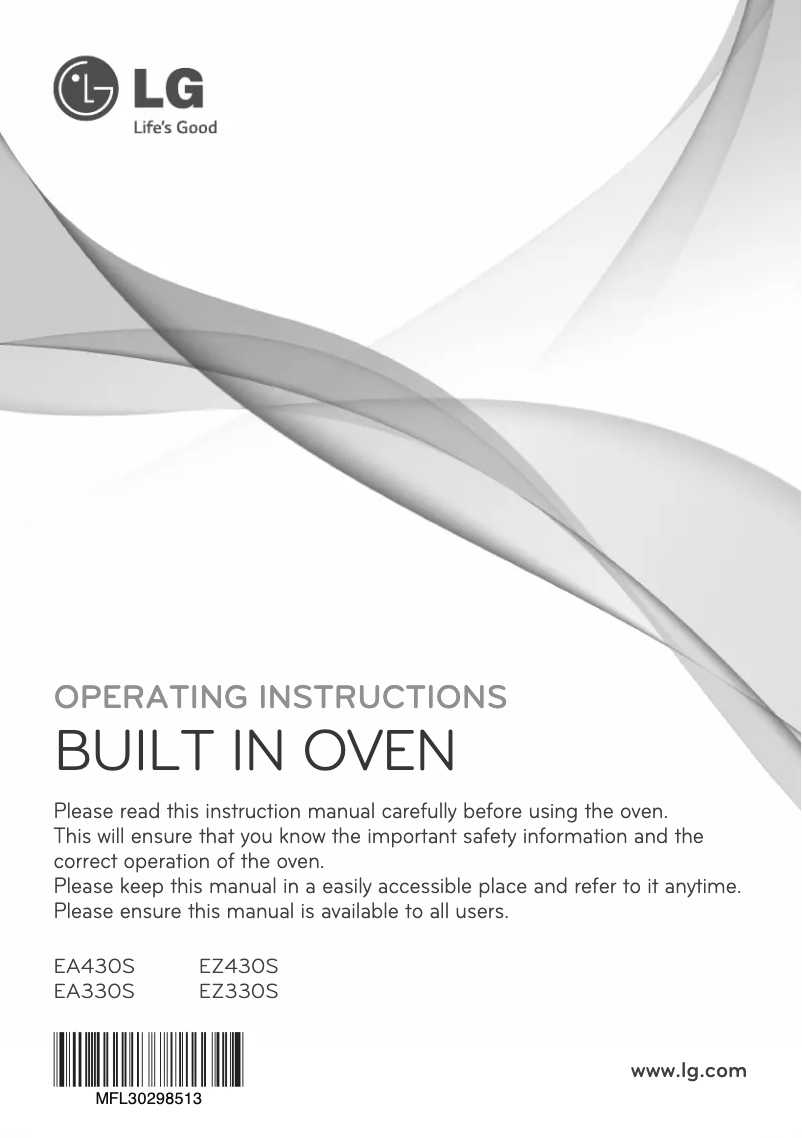 Página 1 del manual Manual de usuario LG EA330S