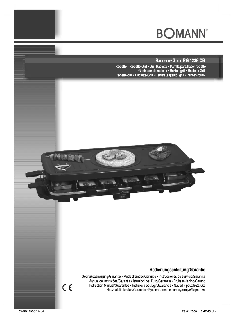 Page 1 de la notice Manuel utilisateur Bomann RG 1238 CB